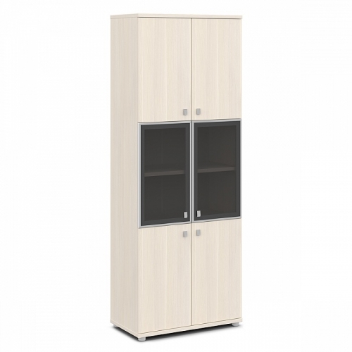 Шкаф со стеклом в алюминиевом профиле высокий 820×440×2195 V-613