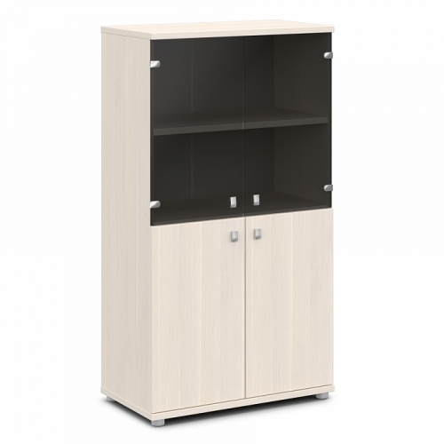 Шкаф со стеклом средний 820×440×1490 V-664